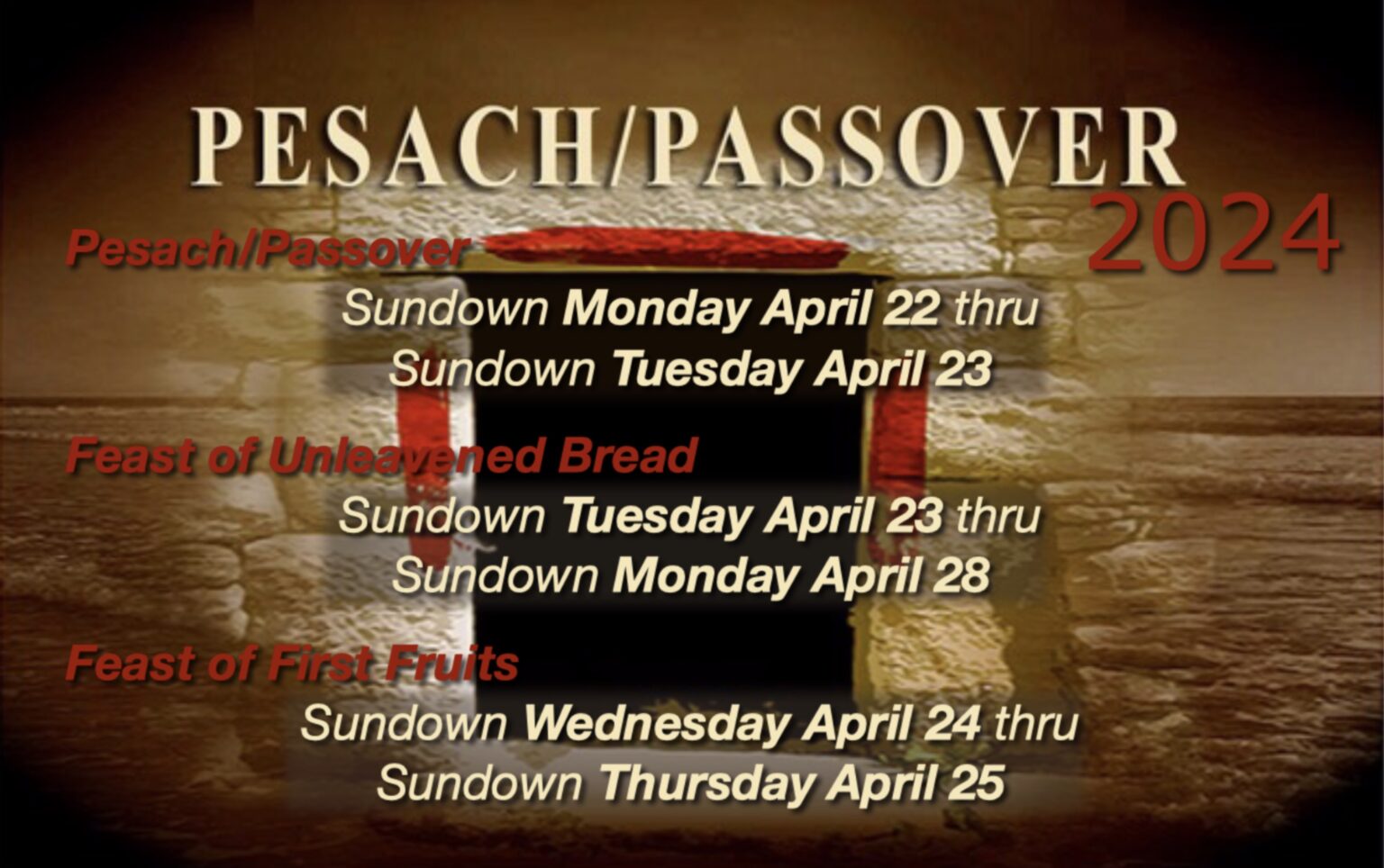 Passover 2024 Ministry Of Shofar