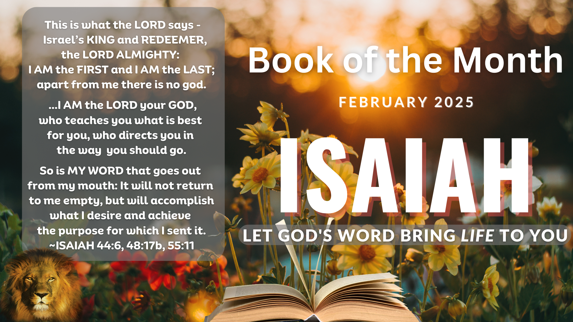 SHOFAR Book of the Month-ISAIAH