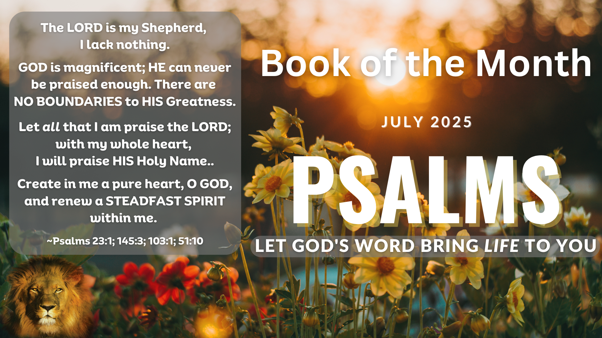 Book of the Month - PSALMS