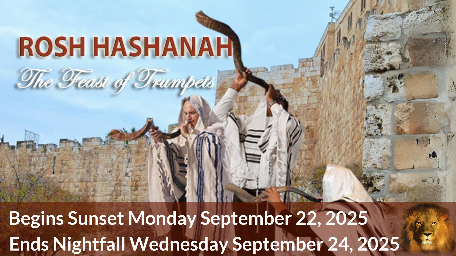 Roh Hashanah Sept 22-24 2025