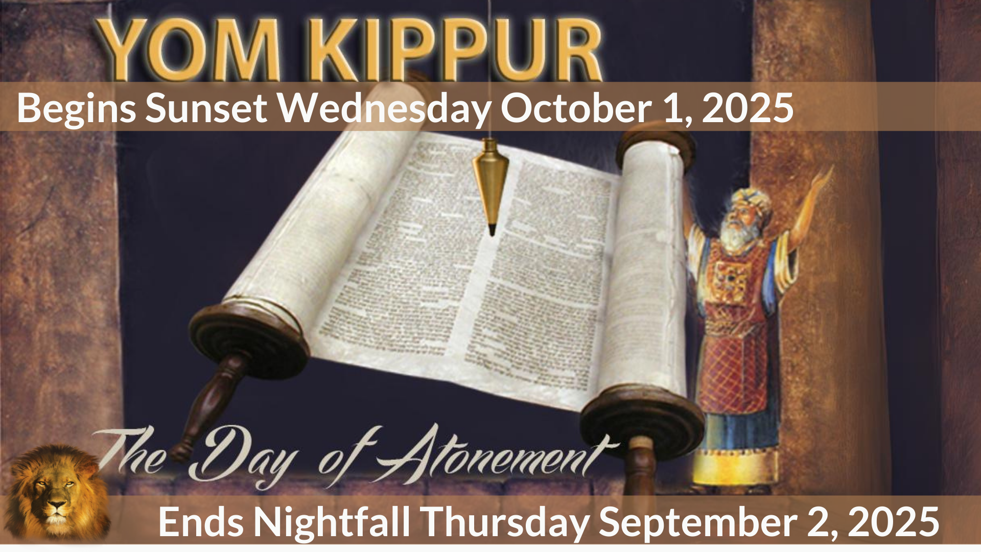Yom Kippur Oct 1-2 2025