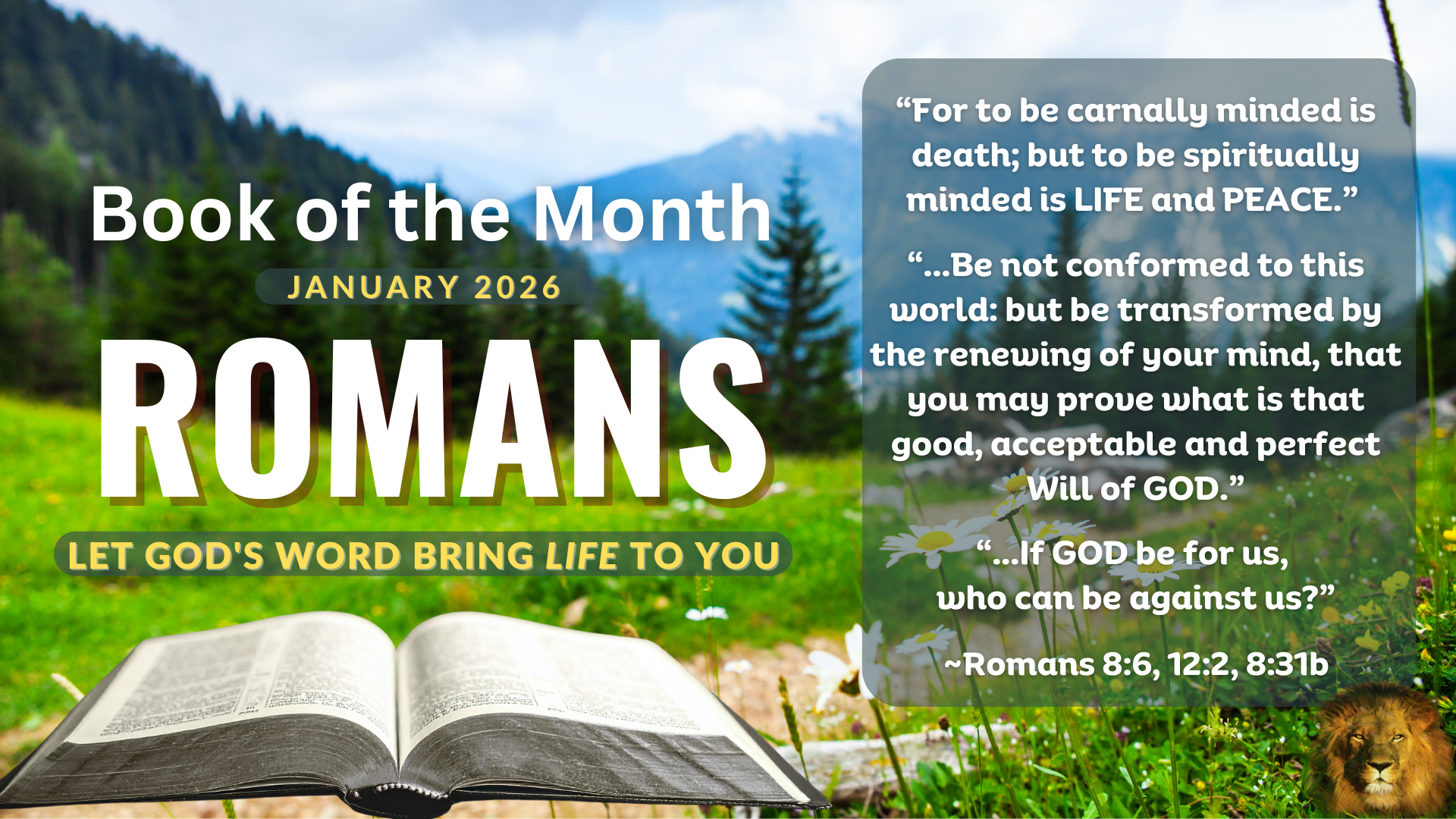 Book of the Month - ROMANS JAN 2026