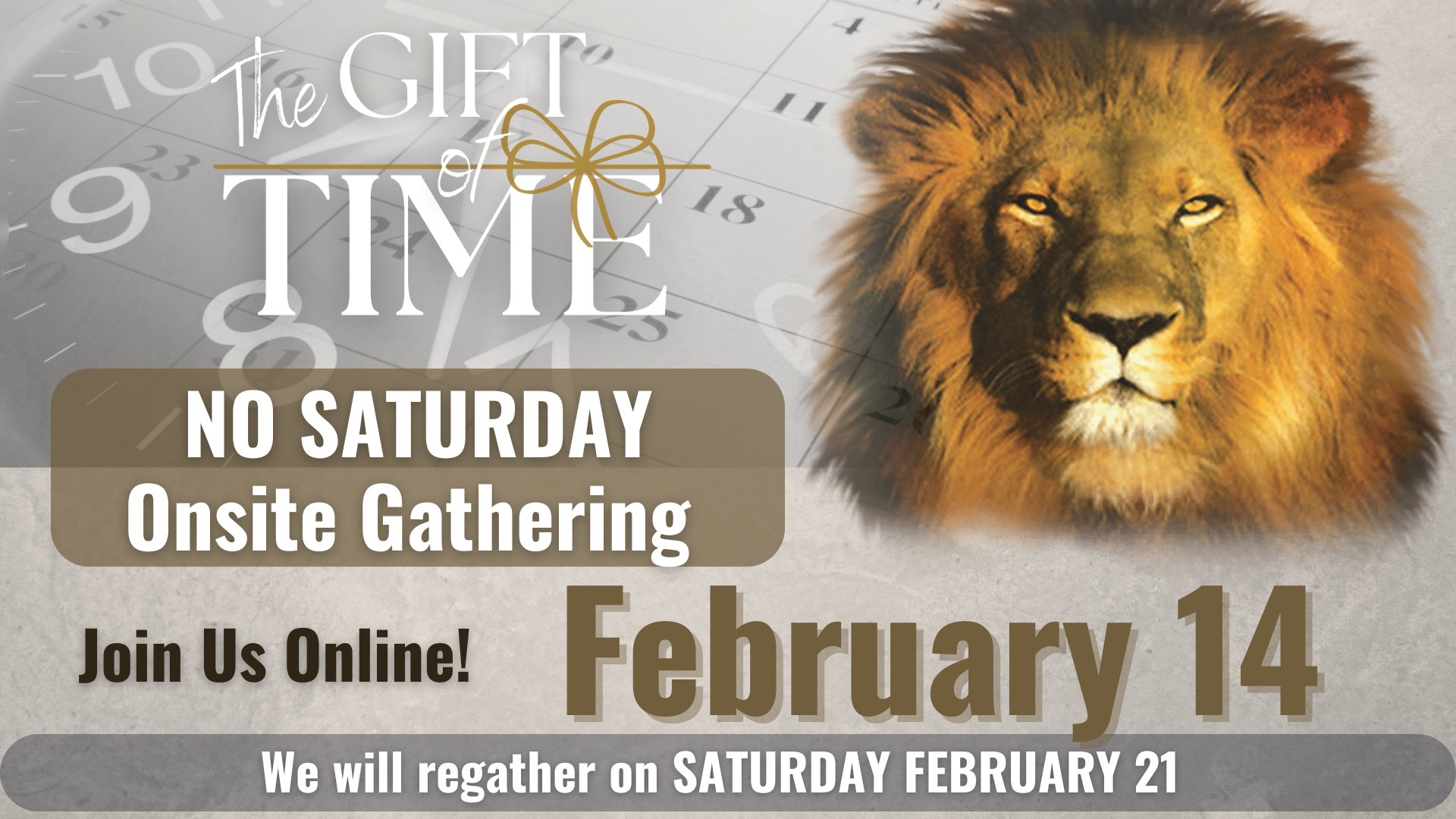 No SAT GATHERING - FEB 14 2026