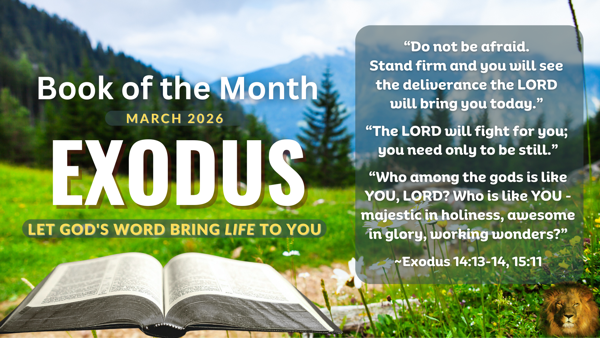 Book of the Month - EXODUS 2026 Book of the Month - March - EXODUS 2026