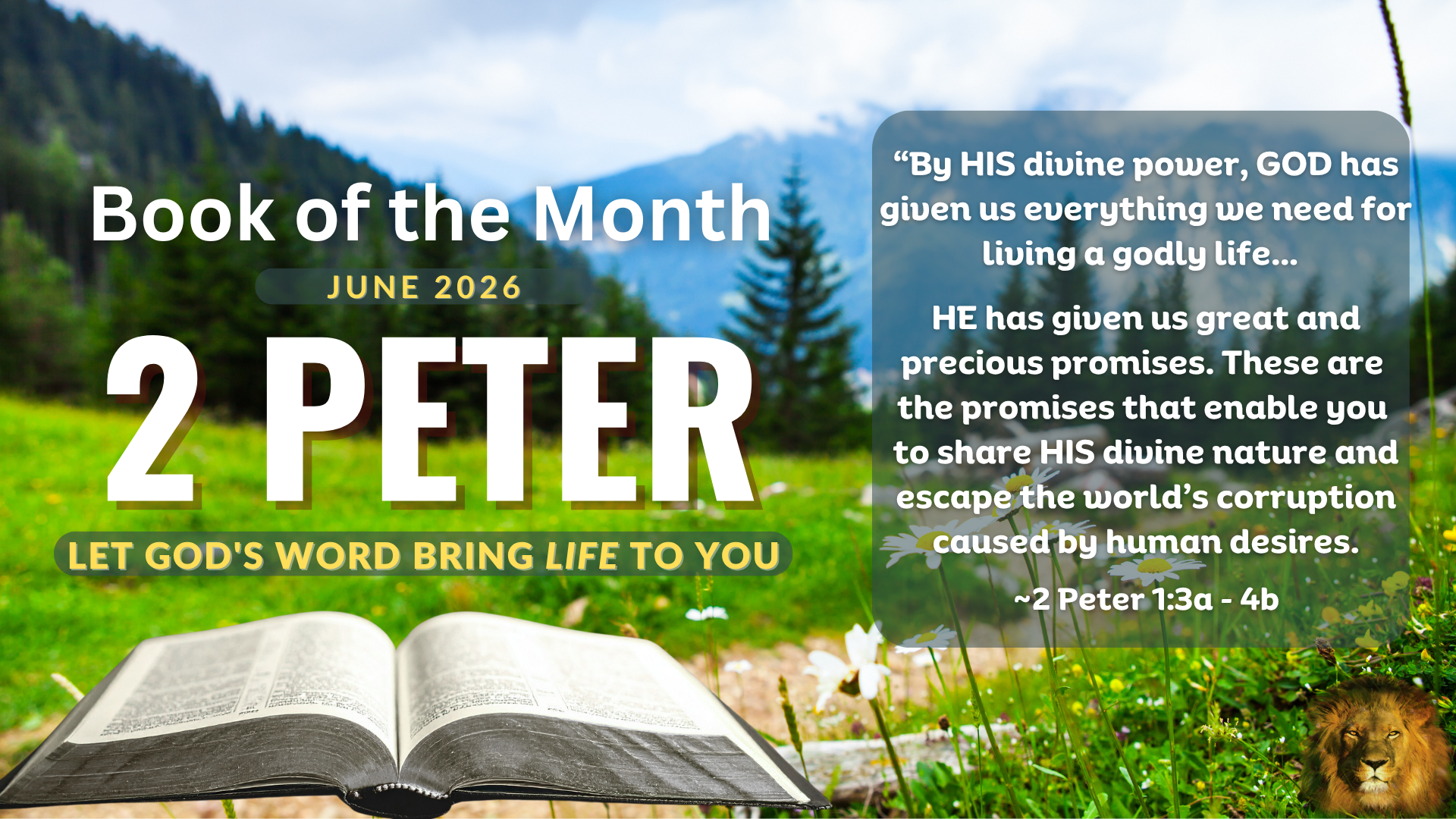 Book of the Month - 2 PETER 2026 Book of the Month JUNE - 2PETER 2026