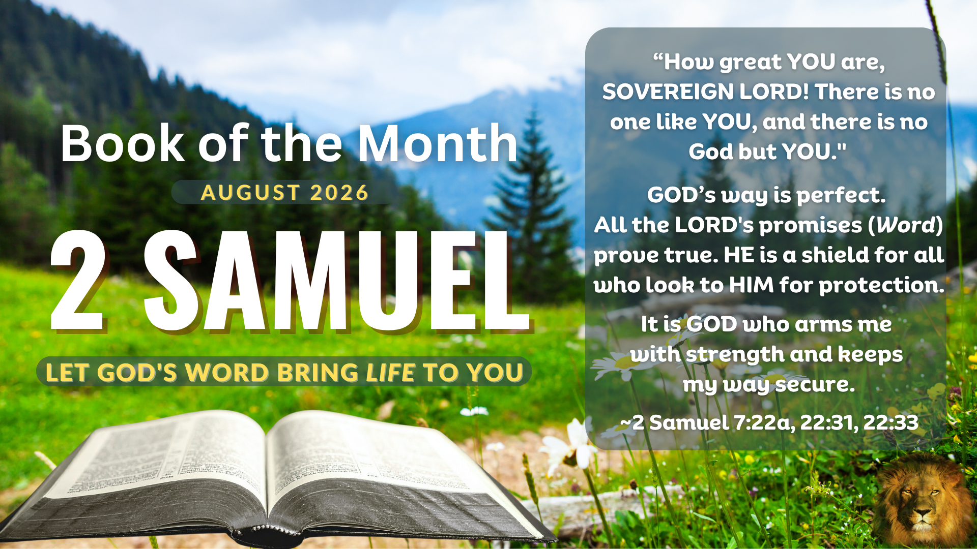 Book of the Month - 2 SAMUEL 2026